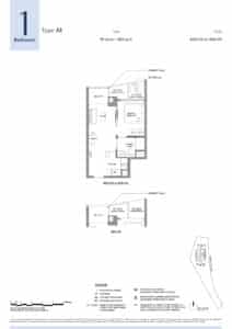 River Green 1 Bedroom Type A1